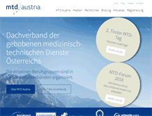 Tablet Screenshot of mtd-austria.at